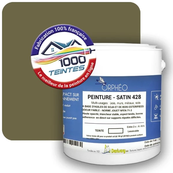 Peinture Anticorrosion Natura Orphéo® Les Verts (Mille Teintes E9-35) Intérieur/Extérieur SATIN