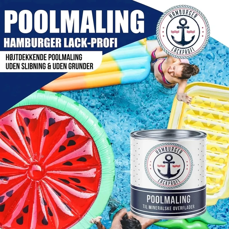 Schwimmbeckenfarbe Bordeauxviolett RAL 4004 - hochdeckende Poolfarbe - Hamburger Lack-Profi