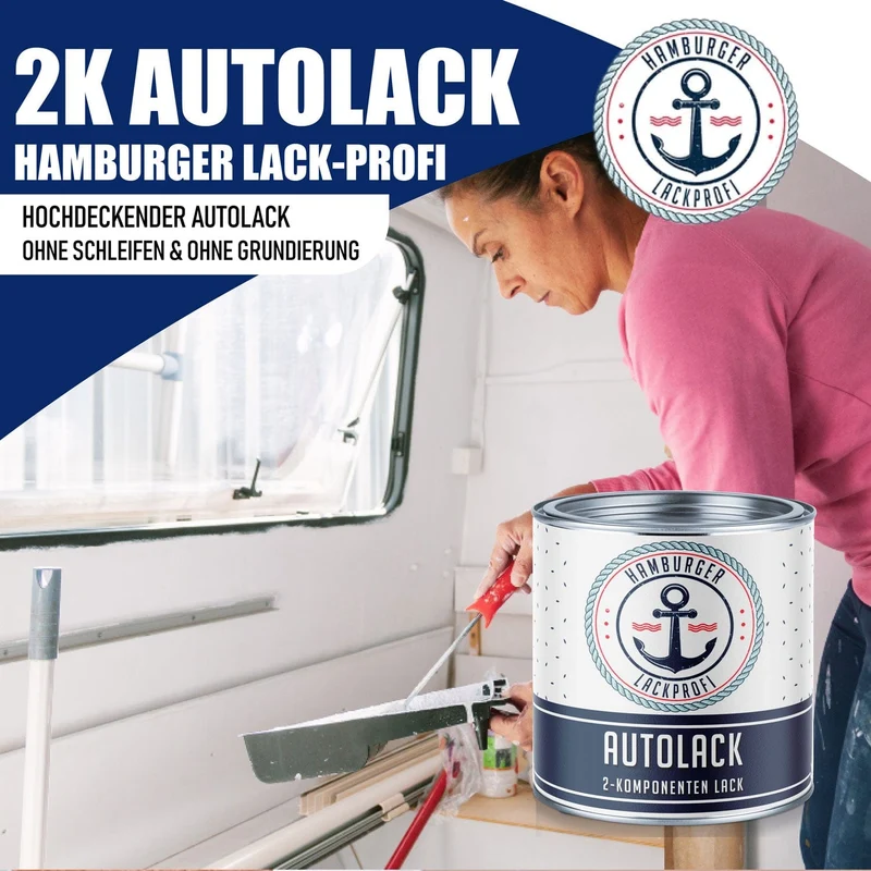 2K Autolack Erdbeerrot RAL 3018 - Hamburger Lack-Profi