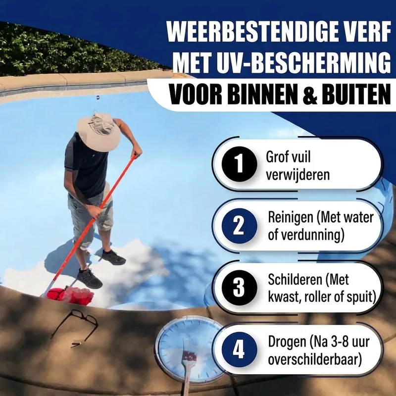 Schwimmbeckenfarbe Schwarzrot RAL 3007 - hochdeckende Poolfarbe - Hamburger Lack-Profi
