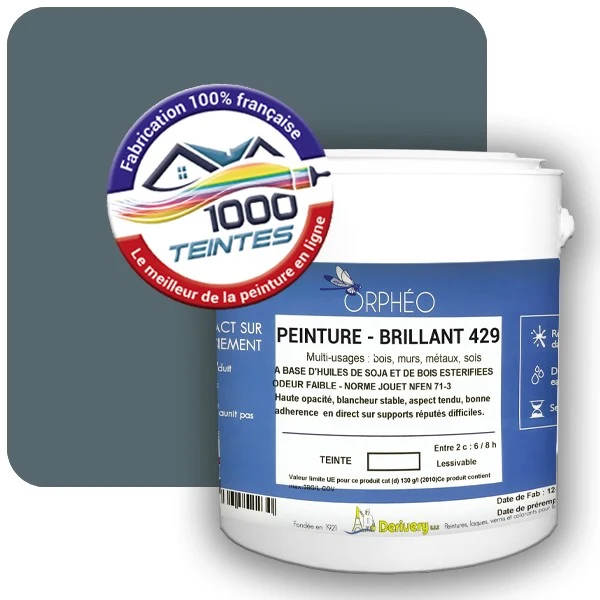 Peinture Anticorrosion Natura Orphéo® Les Bleus pleins (Mille Teintes E25-79) Intérieur/Extérieur BRILLANT