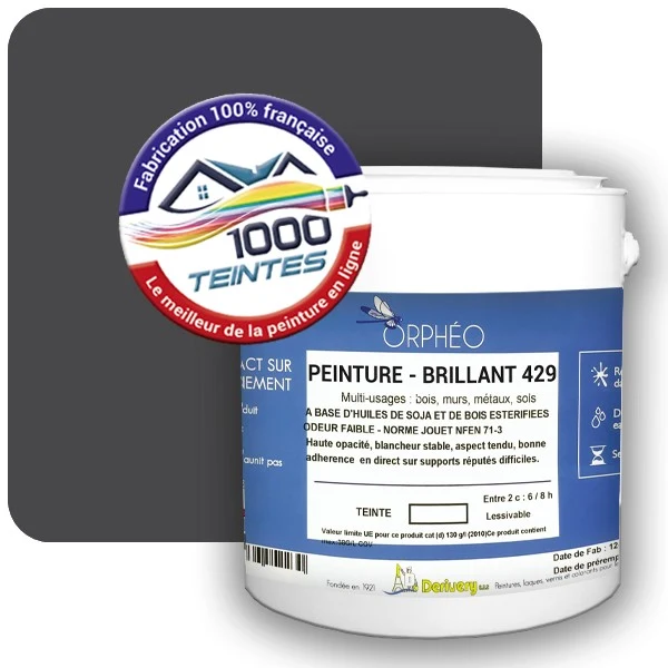 Peinture Anticorrosion Natura Orphéo® Les Bleus pleins (Mille Teintes E25-59) Intérieur/Extérieur BRILLANT