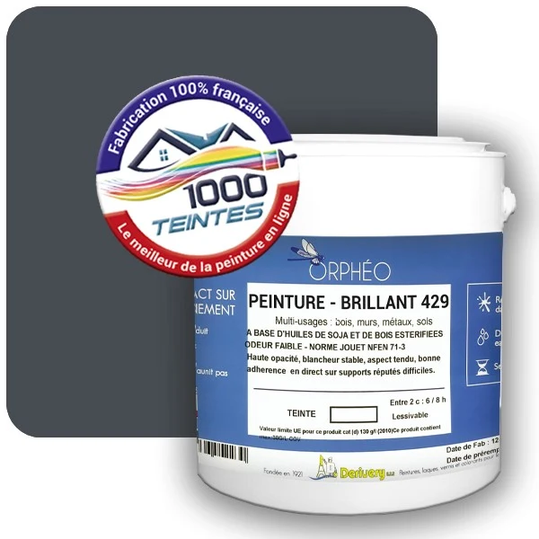 Peinture Anticorrosion Natura Orphéo® Les Bleus pleins (Mille Teintes E25-57) Intérieur/Extérieur BRILLANT
