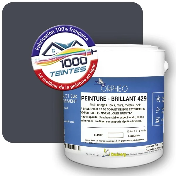 Peinture Anticorrosion Natura Orphéo® Les Bleus pleins (Mille Teintes E25-55) Intérieur/Extérieur BRILLANT