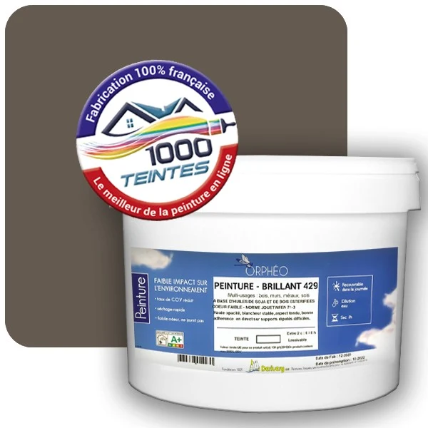 Peinture Anticorrosion Natura Orphéo® Les Bruns pleins (Mille Teintes E25-43) Intérieur/Extérieur BRILLANT