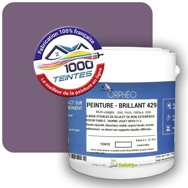 Peinture Anticorrosion Natura Orphéo® Les Violets (Mille Teintes E15-55) Intérieur/Extérieur BRILLANT
