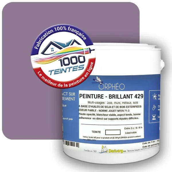 Peinture Anticorrosion Natura Orphéo® Les Violets (Mille Teintes E15-54) Intérieur/Extérieur BRILLANT