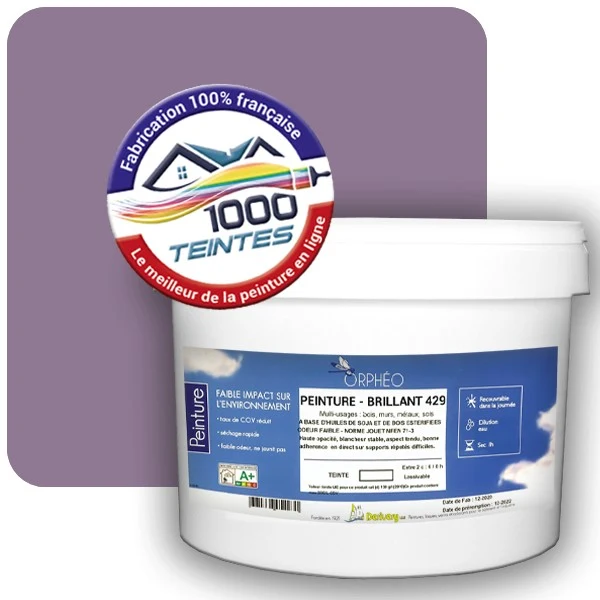 Peinture Anticorrosion Natura Orphéo® Les Violets (Mille Teintes E15-54) Intérieur/Extérieur BRILLANT