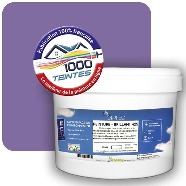 Peinture Anticorrosion Natura Orphéo® Les Violets (Mille Teintes E15-50) Intérieur/Extérieur BRILLANT