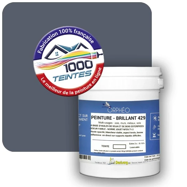 Peinture Anticorrosion Natura Orphéo® Les Bleus (Mille Teintes E14-60) Intérieur/Extérieur BRILLANT