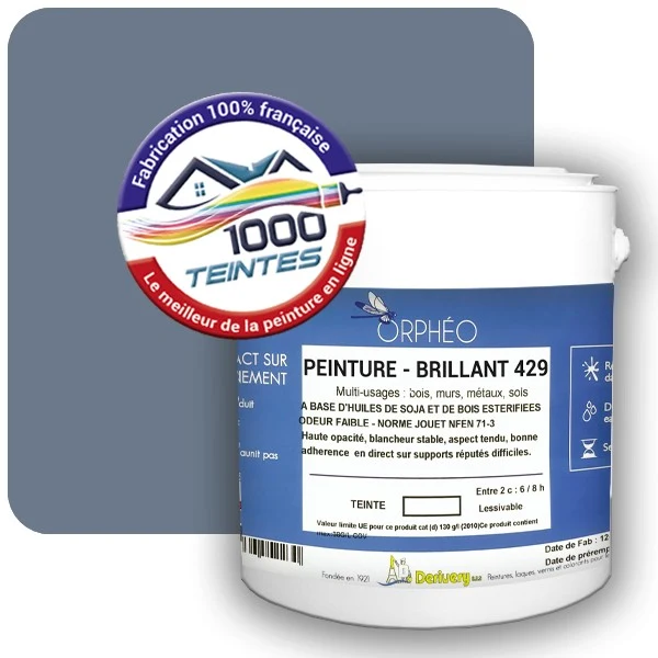 Peinture Anticorrosion Natura Orphéo® Les Bleus (Mille Teintes E14-59) Intérieur/Extérieur BRILLANT