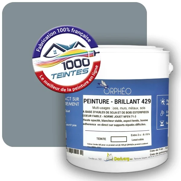 Peinture Anticorrosion Natura Orphéo® Les Bleus (Mille Teintes E14-38) Intérieur/Extérieur BRILLANT