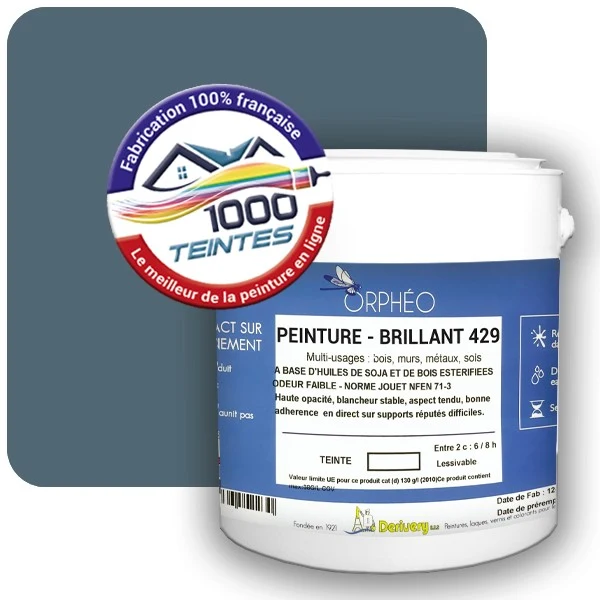 Peinture Anticorrosion Natura Orphéo® Les Bleus (Mille Teintes E13-60) Intérieur/Extérieur BRILLANT