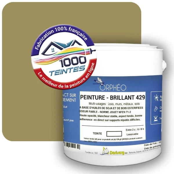 Peinture Anticorrosion Natura Orphéo® Les Verts (Mille Teintes E9-33) Intérieur/Extérieur BRILLANT