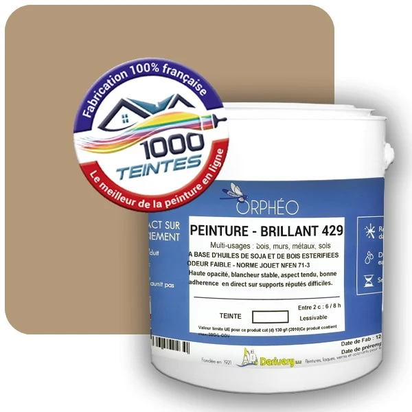 Peinture Anticorrosion Natura Orphéo® Les Bruns (Mille Teintes E5-18) Intérieur/Extérieur BRILLANT