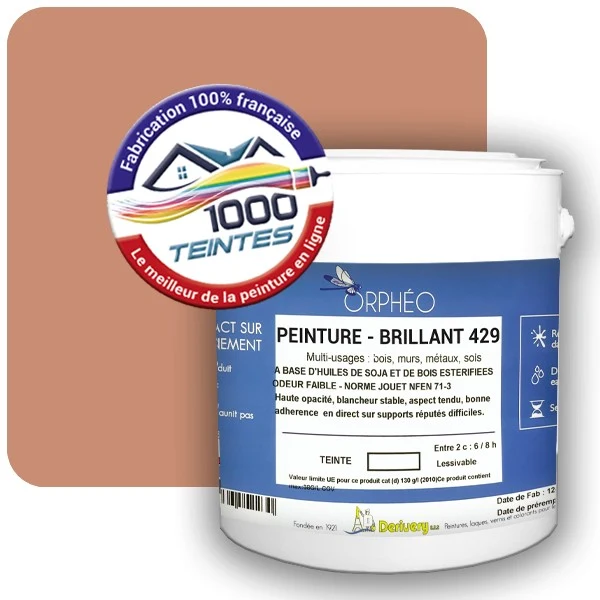 Peinture Anticorrosion Natura Orphéo® Les Rouges (Mille Teintes E3-53) Intérieur/Extérieur BRILLANT