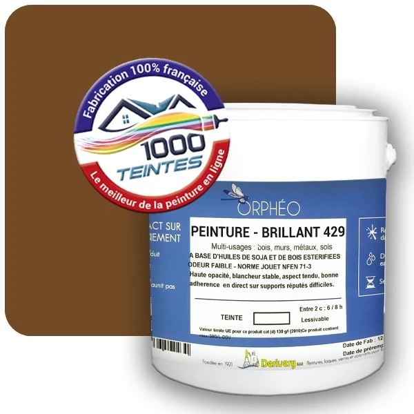 Peinture Anticorrosion Natura Orphéo® Brun Olive (RAL Classic 8008) Intérieur/Extérieur BRILLANT