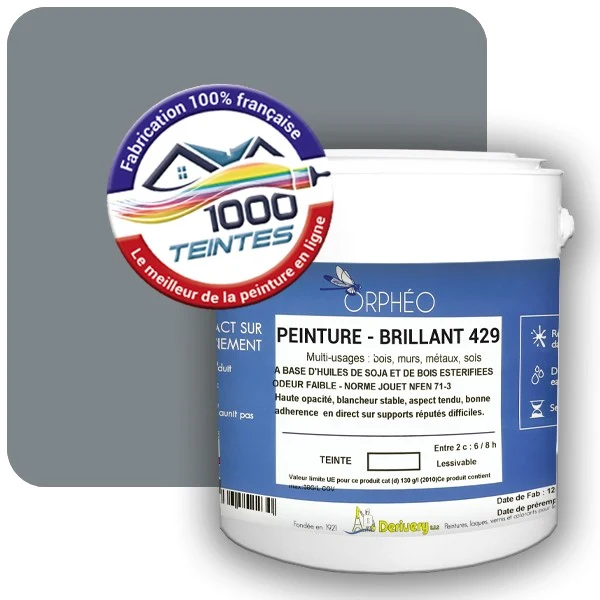 Peinture Anticorrosion Natura Orphéo® Telegris 2 (RAL Classic 7046) Intérieur/Extérieur BRILLANT