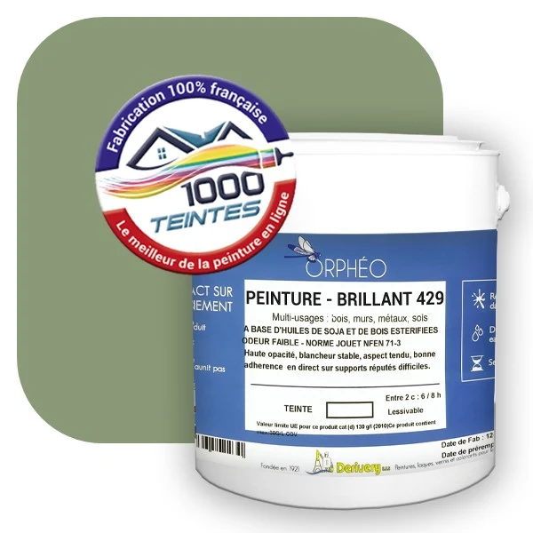 Peinture Anticorrosion Natura Orphéo® Vert Pâle (RAL Classic 6021) Intérieur/Extérieur BRILLANT