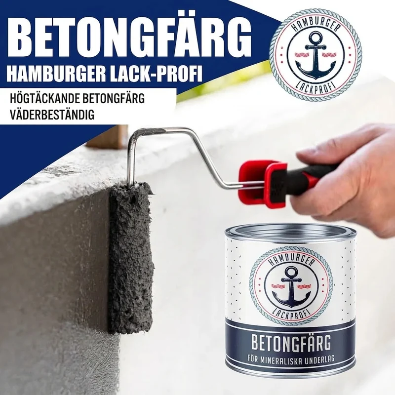 Betonfarbe Grauoliv RAL 6006 - hochdeckende Fassadenfarbe - Hamburger Lack-Profi