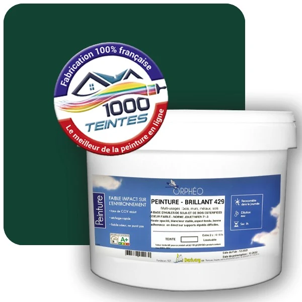 Peinture Anticorrosion Natura Orphéo® Vert Mousse (RAL Classic 6005) Intérieur/Extérieur BRILLANT