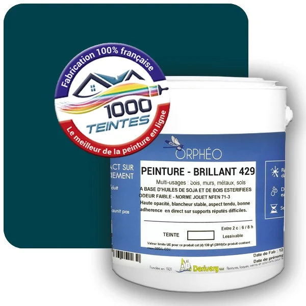 Peinture Anticorrosion Natura Orphéo® Bleu Océan (RAL Classic 5020) Intérieur/Extérieur BRILLANT