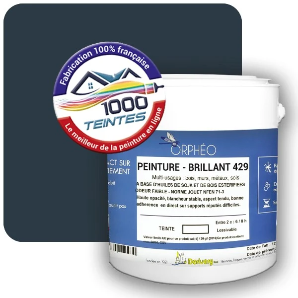 Peinture Anticorrosion Natura Orphéo® Bleu Gris (RAL Classic 5008) Intérieur/Extérieur BRILLANT