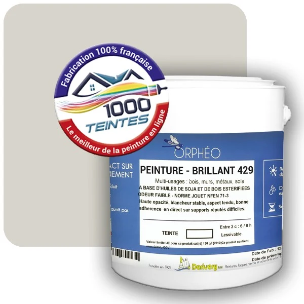 Peinture Anticorrosion Natura Orphéo® Blanc Gris (RAL Classic 9002) Intérieur/Extérieur BRILLANT