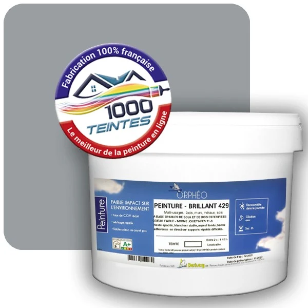 Peinture Anticorrosion Natura Orphéo® Gris Fenêtre (RAL Classic 7040) Intérieur/Extérieur BRILLANT
