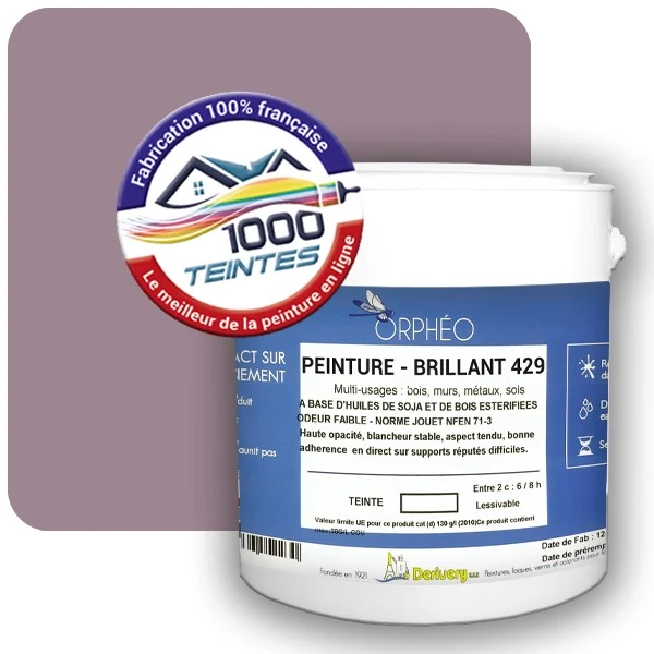 Peinture Anticorrosion Natura Orphéo® Violet Pastel (RAL Classic 4009) Intérieur/Extérieur BRILLANT