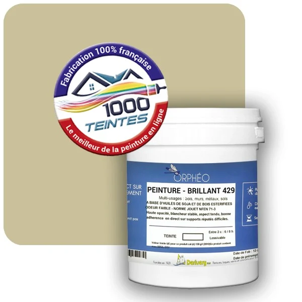 Peinture Anticorrosion Natura Orphéo® Les Verts (Mille Teintes E9-13) Intérieur/Extérieur BRILLANT