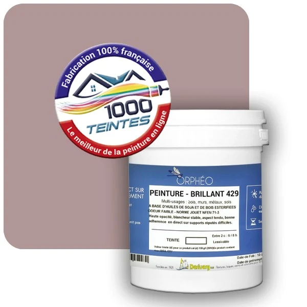 Peinture Anticorrosion Natura Orphéo® Les Roses (Mille Teintes E1-58) Intérieur/Extérieur BRILLANT