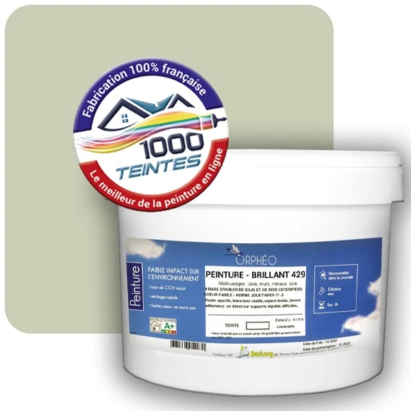 Peinture Anticorrosion Natura Orphéo® Les Verts (Mille Teintes E10-17) Intérieur/Extérieur BRILLANT