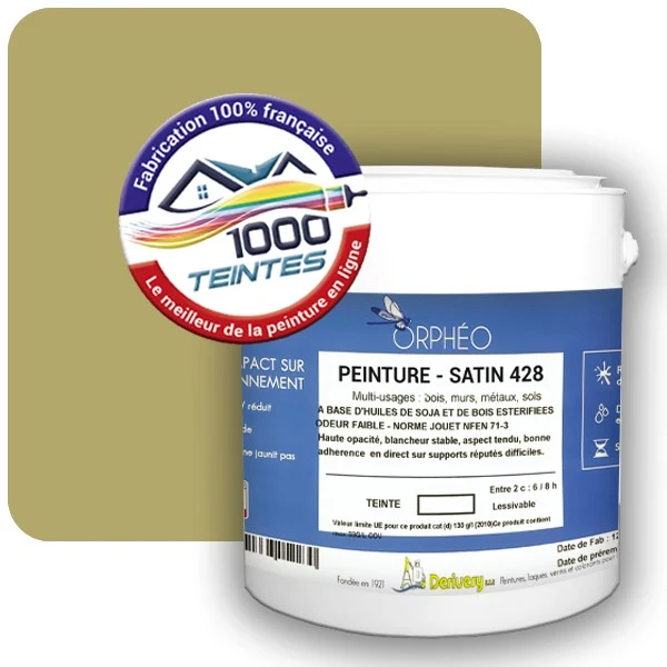 Peinture Anticorrosion Natura Orphéo® Les Jaunes (Mille Teintes E8-54) Intérieur/Extérieur SATIN