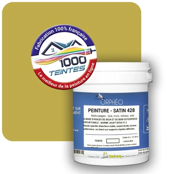 Peinture Anticorrosion Natura Orphéo® Les Jaunes (Mille Teintes E8-44) Intérieur/Extérieur SATIN