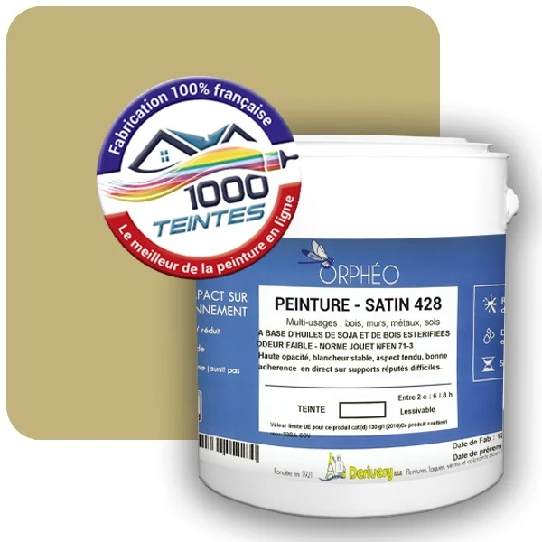 Peinture Anticorrosion Natura Orphéo® Les Jaunes (Mille Teintes E8-33) Intérieur/Extérieur SATIN