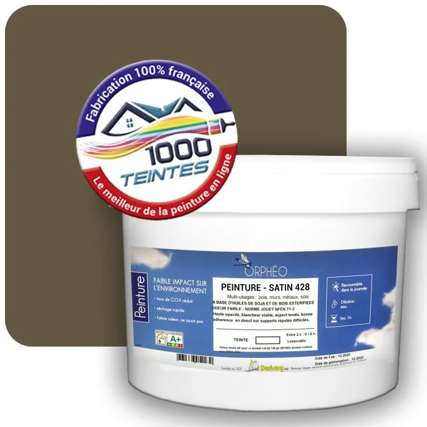 Peinture Anticorrosion Natura Orphéo® Les Jaunes (Mille Teintes E8-20) Intérieur/Extérieur SATIN