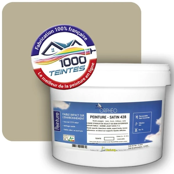 Peinture Anticorrosion Natura Orphéo® Les Jaunes (Mille Teintes E8-19) Intérieur/Extérieur SATIN