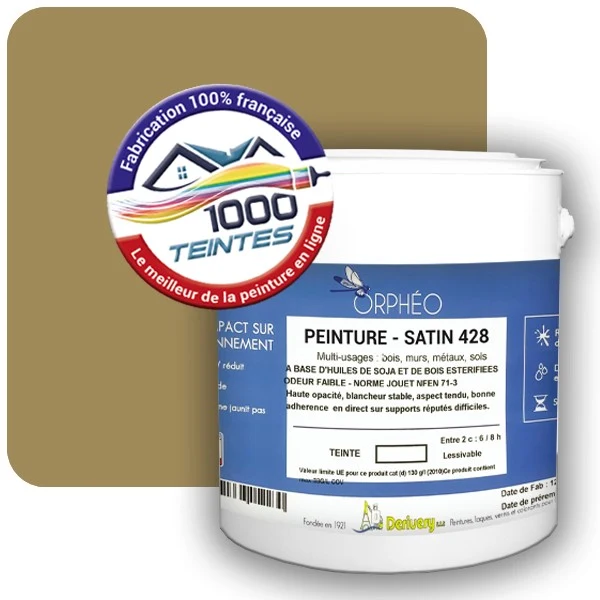 Peinture Anticorrosion Natura Orphéo® Les Jaunes (Mille Teintes E7-54) Intérieur/Extérieur SATIN