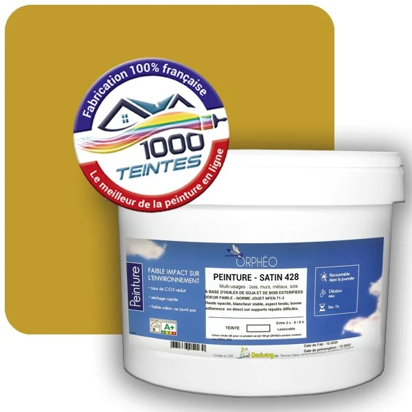 Peinture Anticorrosion Natura Orphéo® Les Jaunes (Mille Teintes E7-50) Intérieur/Extérieur SATIN