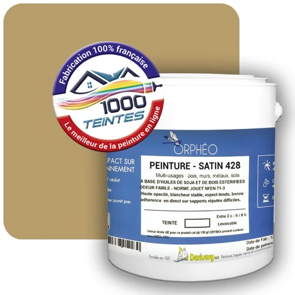 Peinture Anticorrosion Natura Orphéo® Les Jaunes (Mille Teintes E7-33) Intérieur/Extérieur SATIN