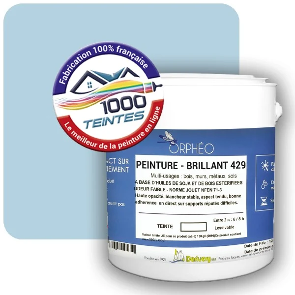 Peinture Anticorrosion Natura Orphéo® Les Bleus (Mille Teintes E14-32) Intérieur/Extérieur BRILLANT