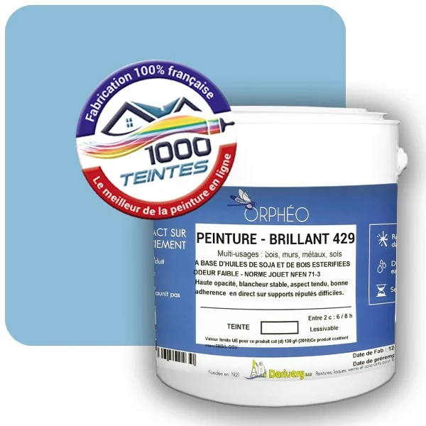 Peinture Anticorrosion Natura Orphéo® Les Bleus (Mille Teintes E14-28) Intérieur/Extérieur BRILLANT