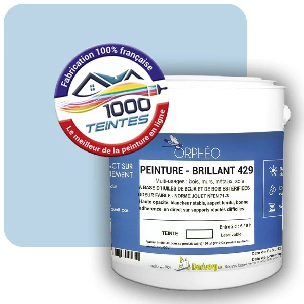 Peinture Anticorrosion Natura Orphéo® Les Bleus (Mille Teintes E14-22) Intérieur/Extérieur BRILLANT