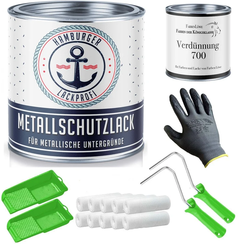 Metallschutzlack mit Lackierset (X300) - Hamburger Lack-Profi