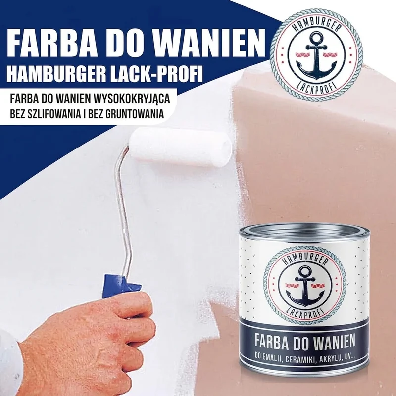 2K Badewannenlack mit Lackierset (X300) - Hamburger Lack-Profi