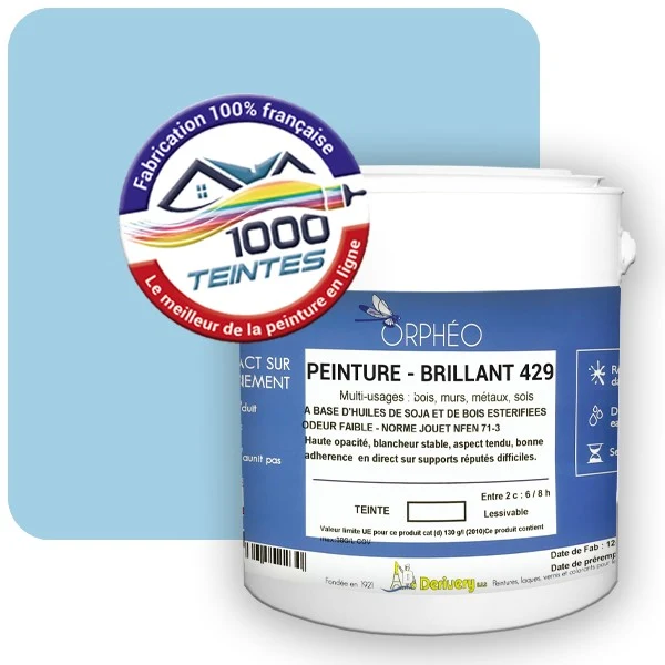 Peinture Anticorrosion Natura Orphéo® Les Bleus (Mille Teintes E14-2) Intérieur/Extérieur BRILLANT