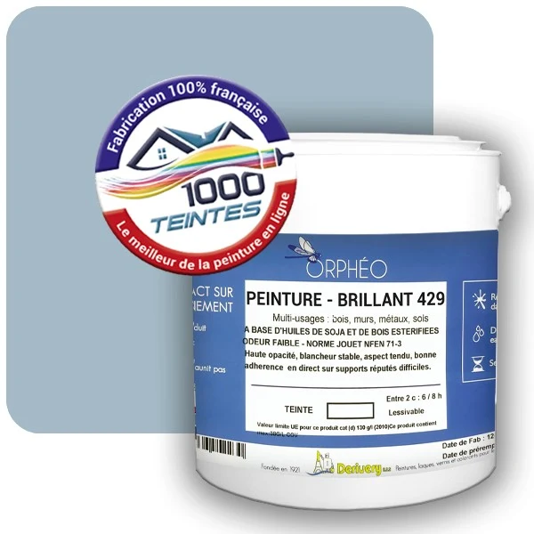 Peinture Anticorrosion Natura Orphéo® Les Bleus (Mille Teintes E13-58) Intérieur/Extérieur BRILLANT
