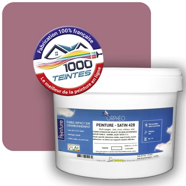 Peinture Anticorrosion Natura Orphéo® Les Roses (Mille Teintes E1-33) Intérieur/Extérieur SATIN