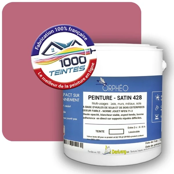 Peinture Anticorrosion Natura Orphéo® Les Roses (Mille Teintes E1-25) Intérieur/Extérieur SATIN